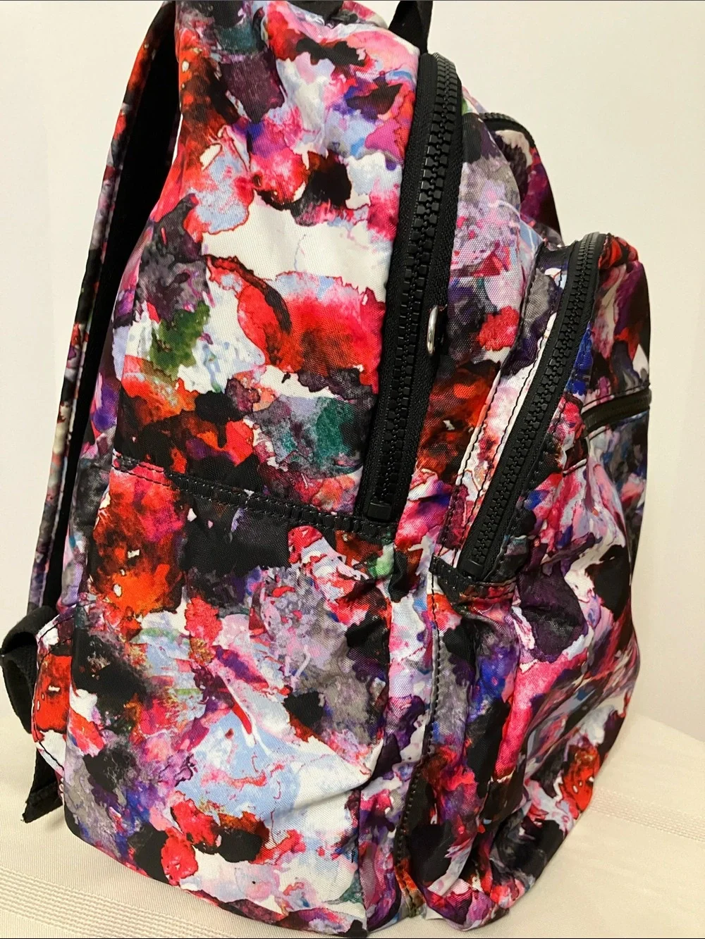 Kipling Seoul Backpack 27L Abstract Watercolors Print Multi - Picture 7 of 10